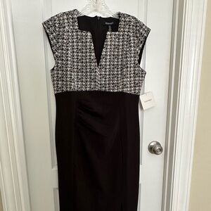 Ellen Tracy black and white dress